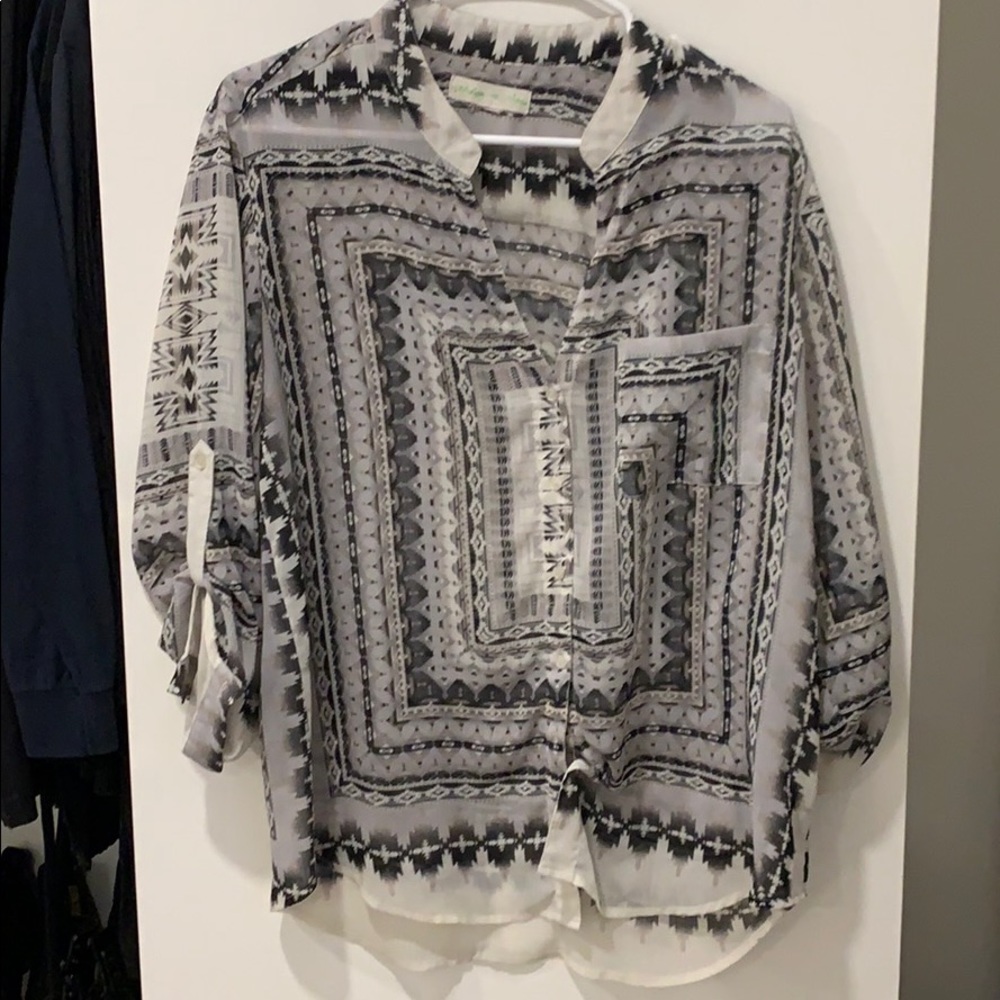 Bandana chiffon shirt